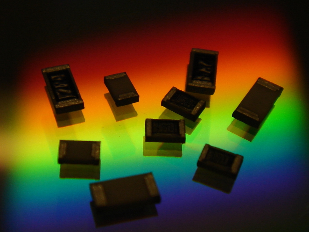 Chip Resistors with Resistance Values from 1 ohm to 1Meg ohm